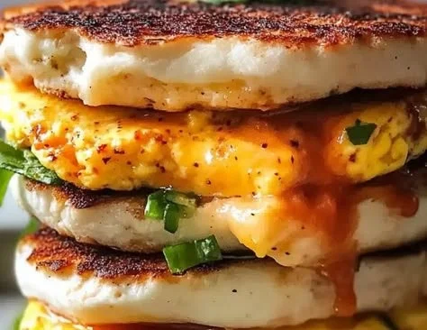 Spicy chipotle egg breakfast sandwiches with fresh ingredients and a kick