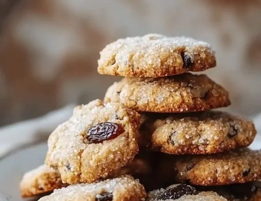 Plate of homemade sweet date cookies with nuts and chocolate chips