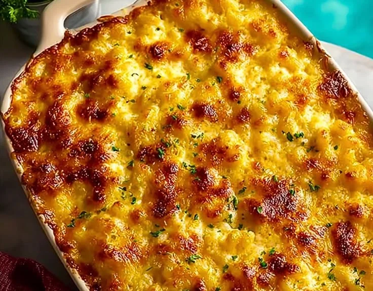 Baked Mac and Cheese with Cottage Cheese, creamy and delicious comfort food