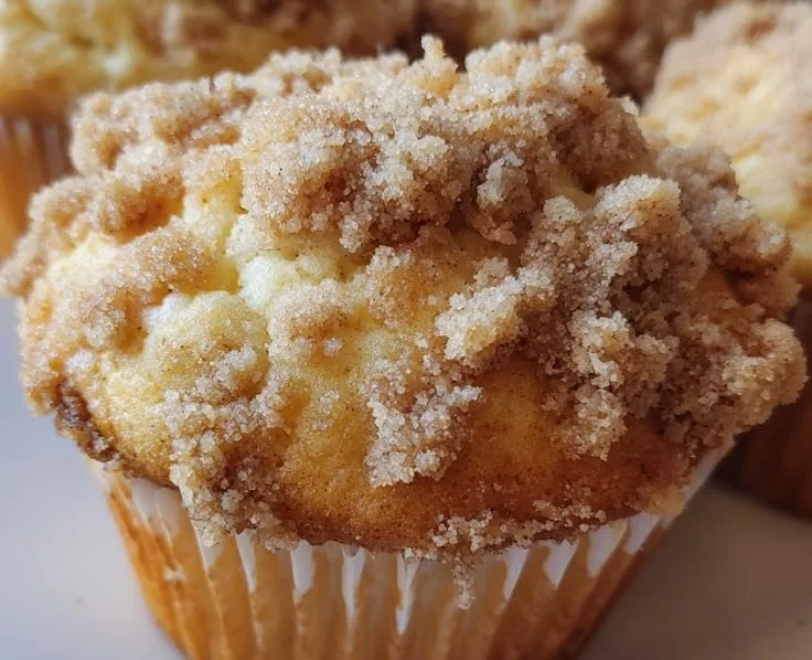 Delicious homemade banana crumb muffins on a cooling rack
