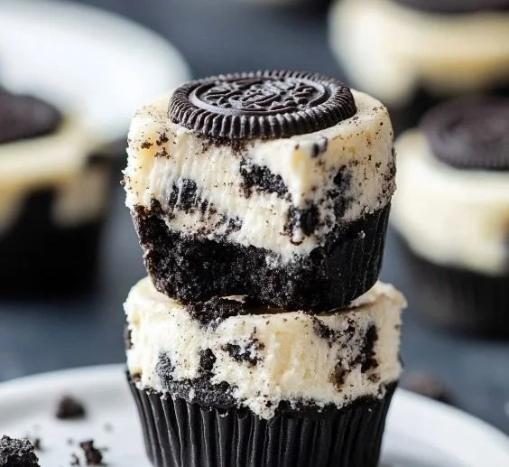 Delicious Oreo Cheesecake Bites served on a plate