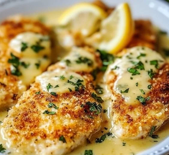 Delicious Crusted Chicken Romano recipe inspired by Cheesecake Factory