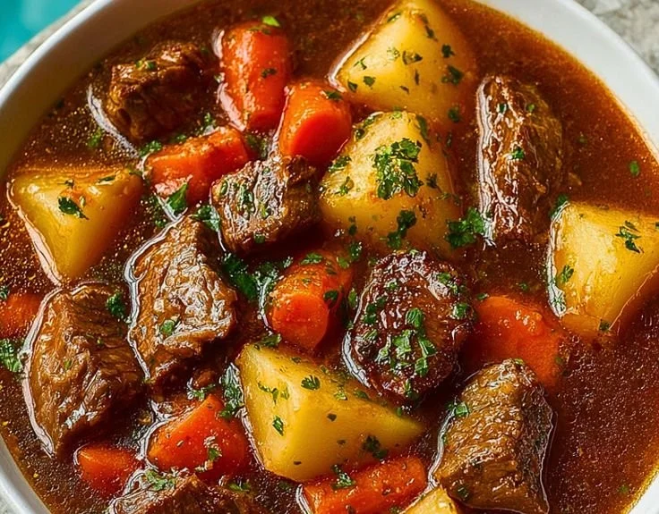 Delicious crockpot beef stew recipe from Pioneer Woman