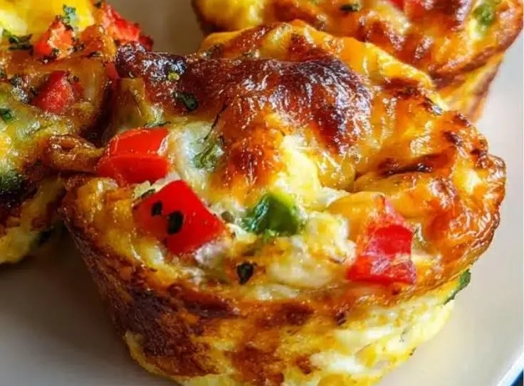 Fluffy egg muffins made with six simple ingredients for a delicious breakfast.
