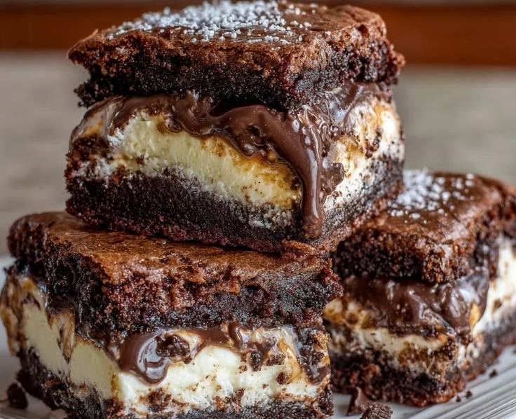 Delicious ice cream sandwiches made with homemade brownies
