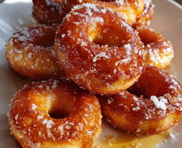 Delicious Maple Donut Bars drizzled with brown butter glaze