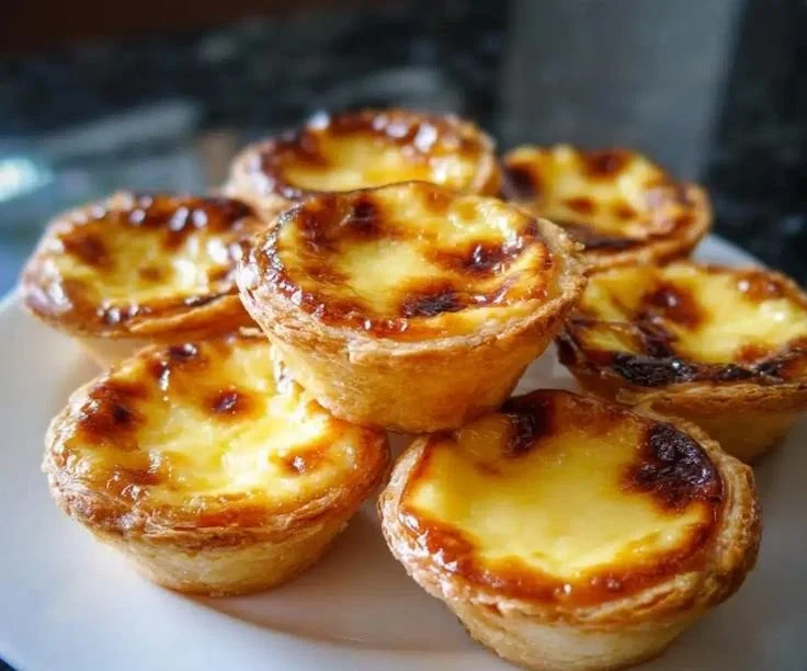 Delicious mini custard tarts that melt in your mouth, perfect for dessert.
