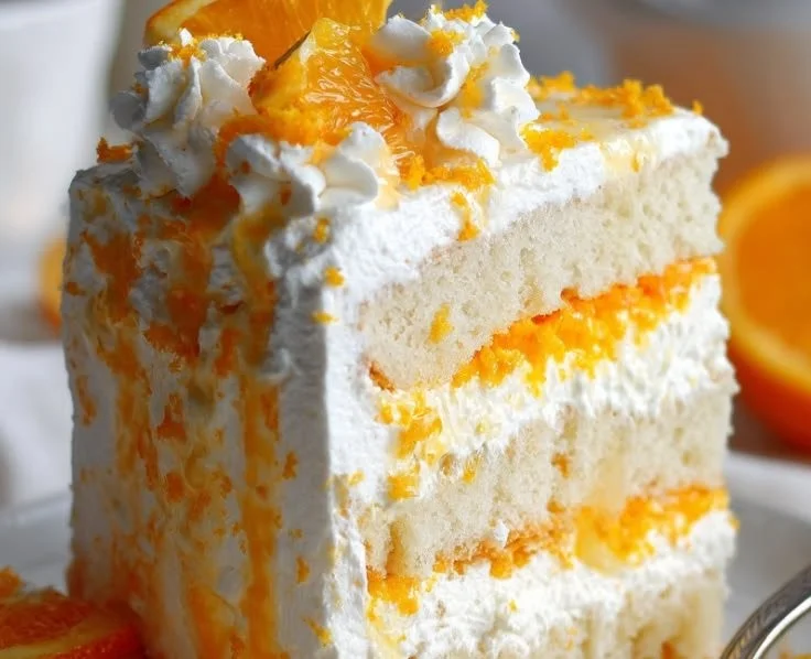 Delicious Orange Creamsicle Buttercream Frosting on a cupcake