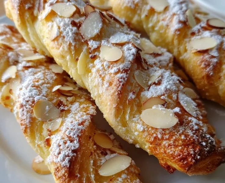 Delicious ricotta almond biscuit twists on a wooden platter