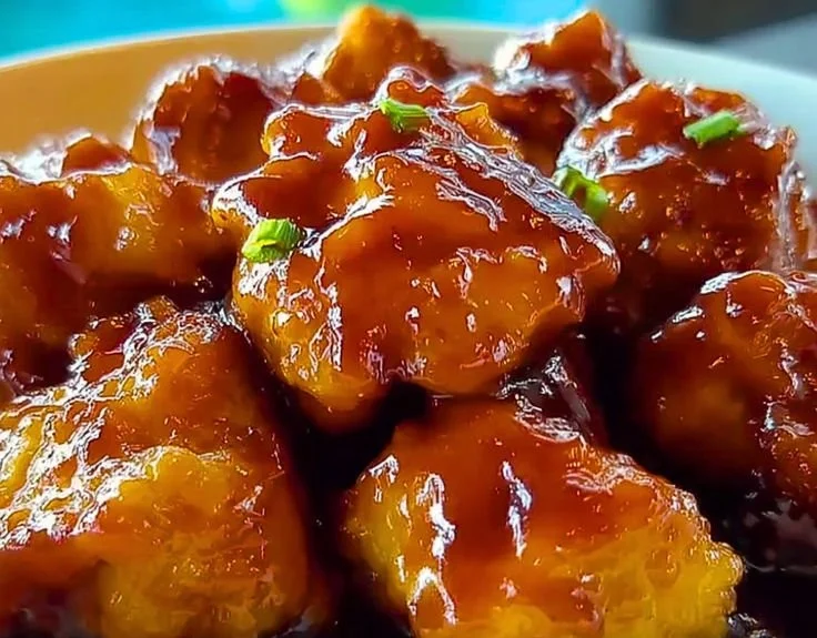 Sweet Hawaiian Crockpot Chicken served with pineapple and rice