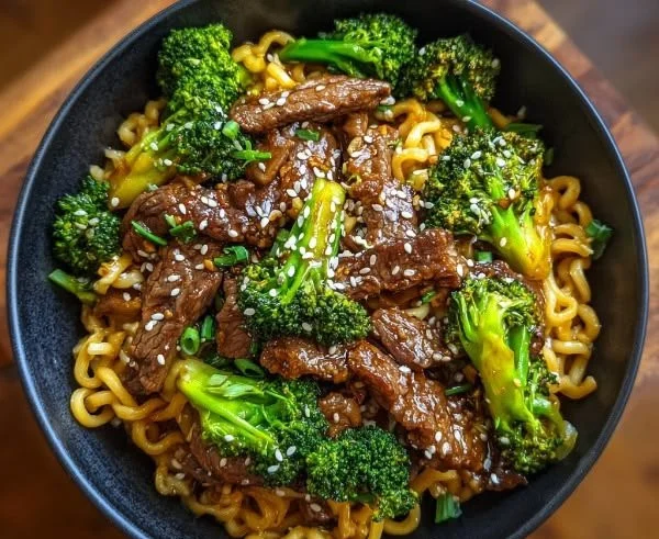 Delicious Beef and Broccoli Stir Fry served in a bowl