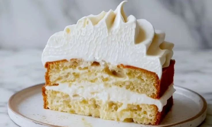 Delicious Coconut Milk Frosting on a cupcake topped with coconut flakes.