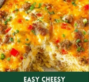 Delicious hashbrown breakfast casserole fresh out of the oven.