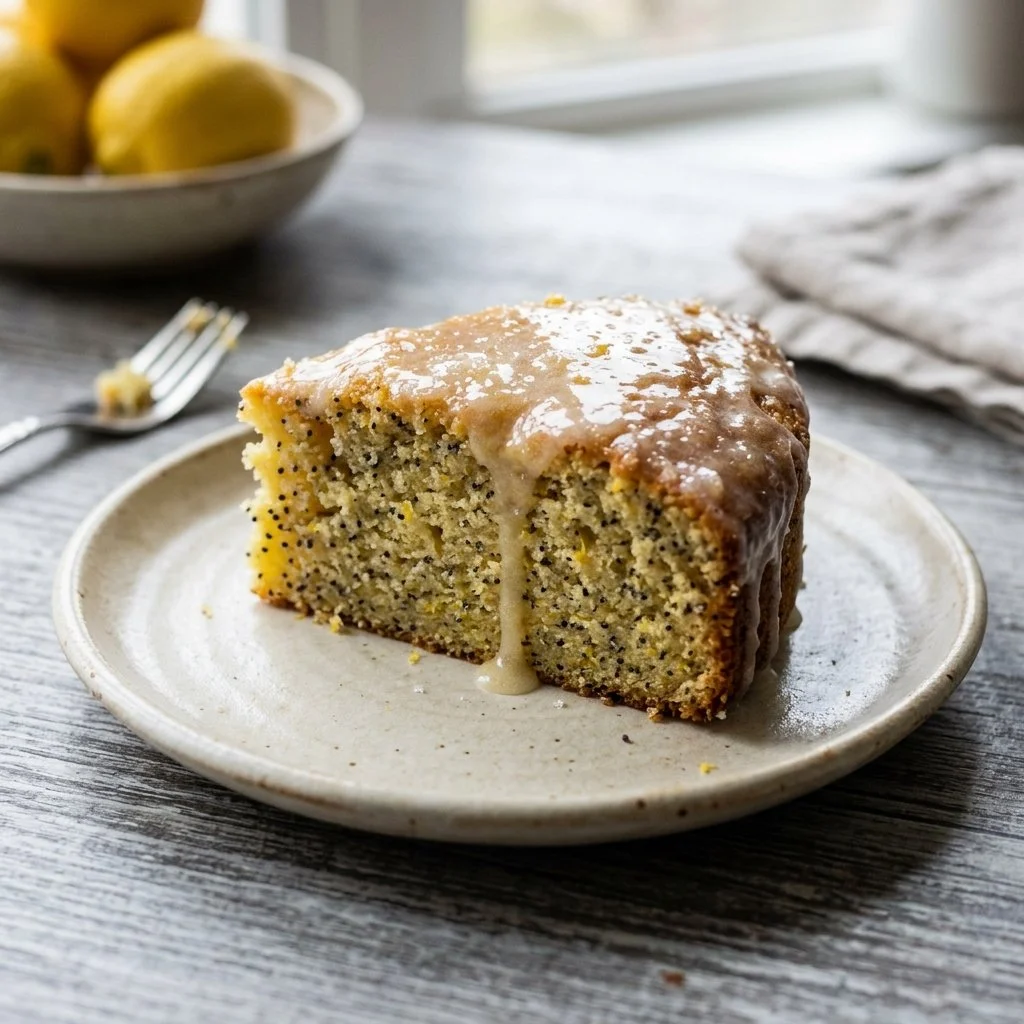 Delicious lemon poppy seed cake with a moist texture and zesty flavor