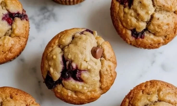 Healthy quinoa protein muffins fresh out of the oven