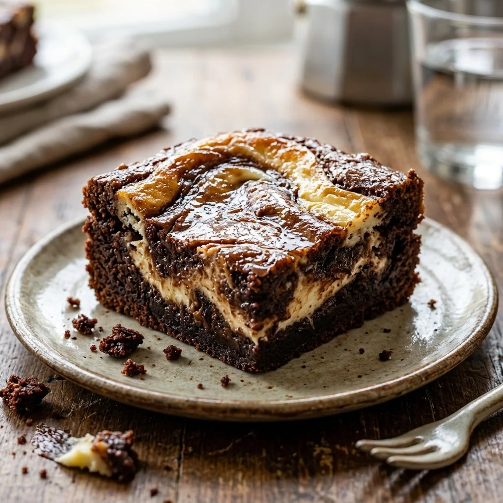 Delicious cheesecake brownies with a rich, fudgy texture and creamy topping