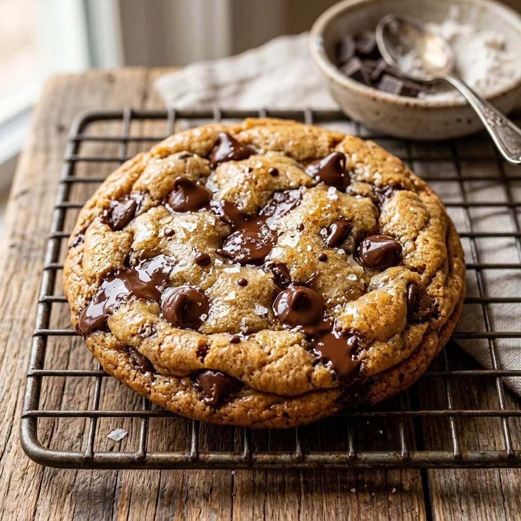 Delicious homemade chocolate chip cookies fresh out of the oven