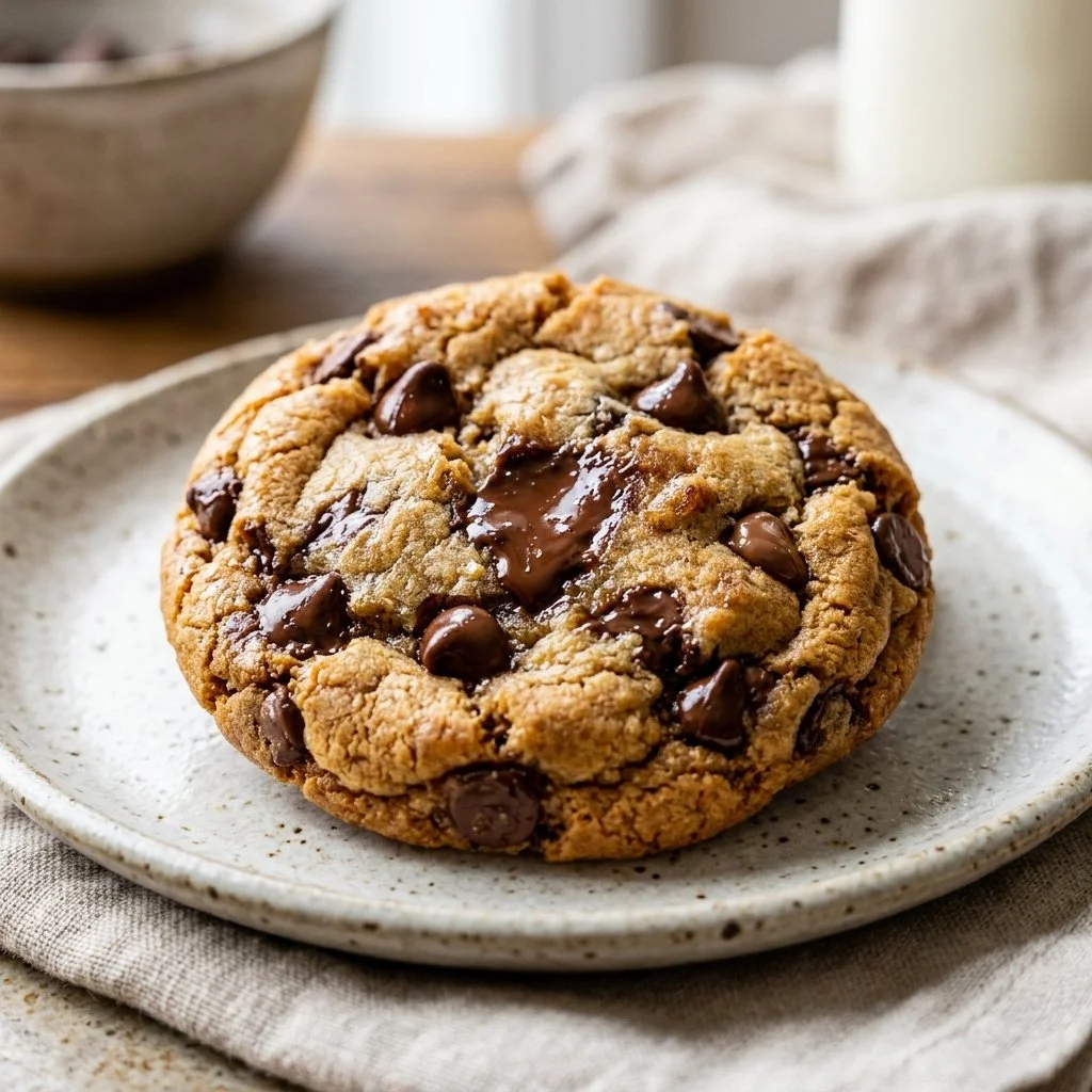 Delicious homemade chocolate chip cookies on a cooling rack