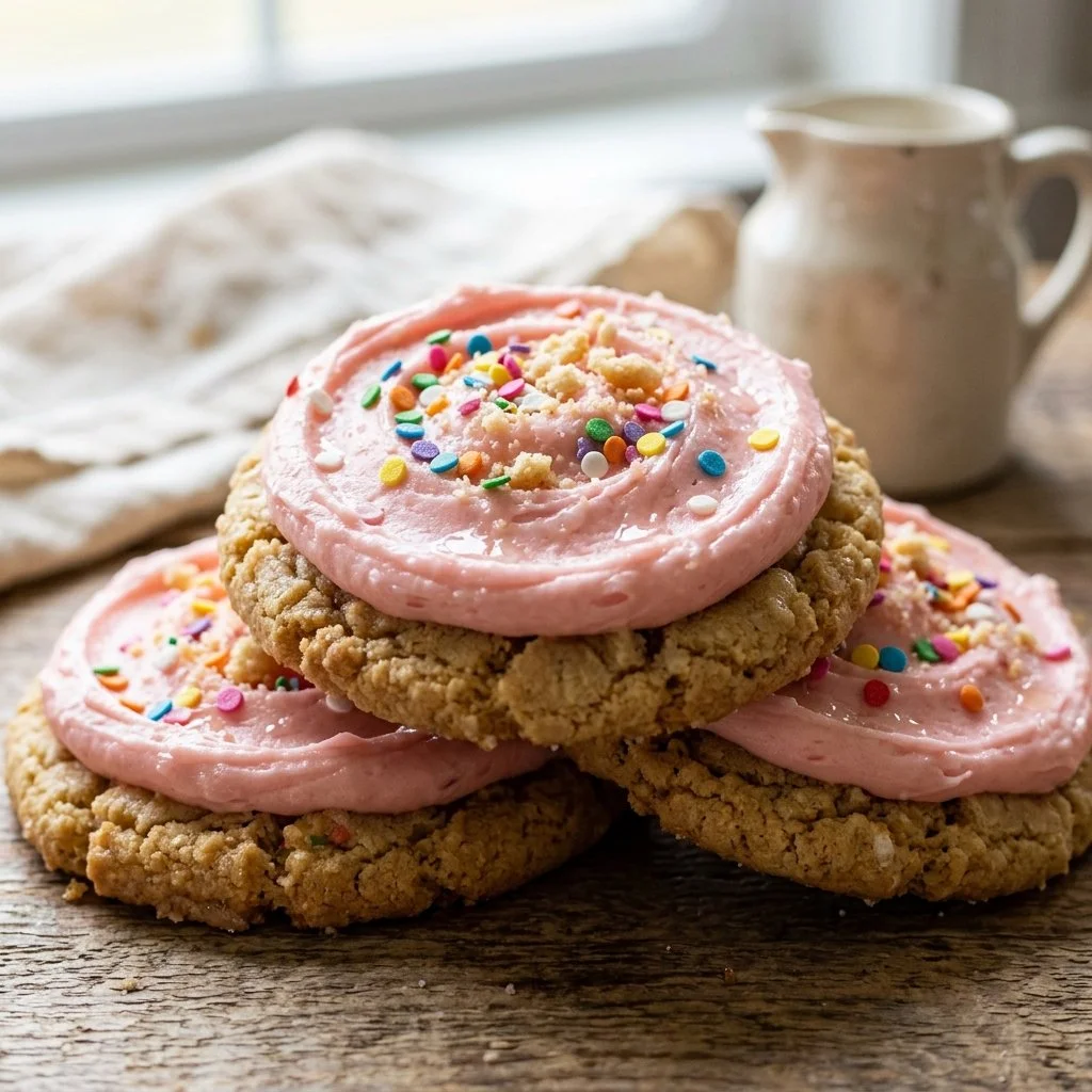 Delicious homemade Copycat Crumbl Cookies with various flavors and toppings.