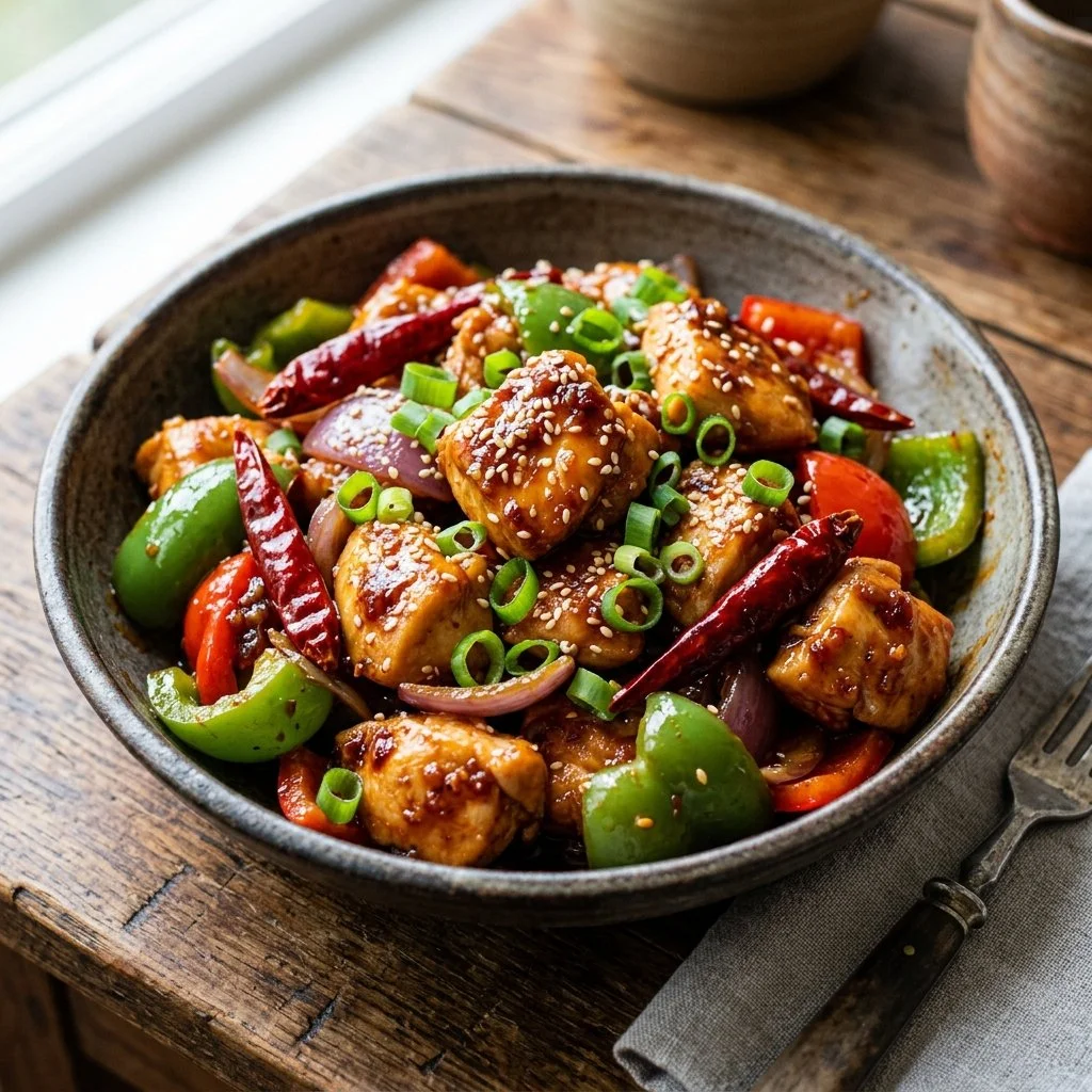 Deliciously spicy Firecracker Chicken Breast served on a plate