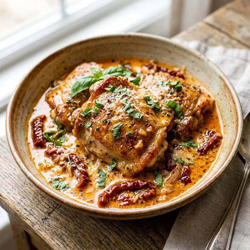 Delicious Marry Me Chicken recipe with creamy sauce and herbs