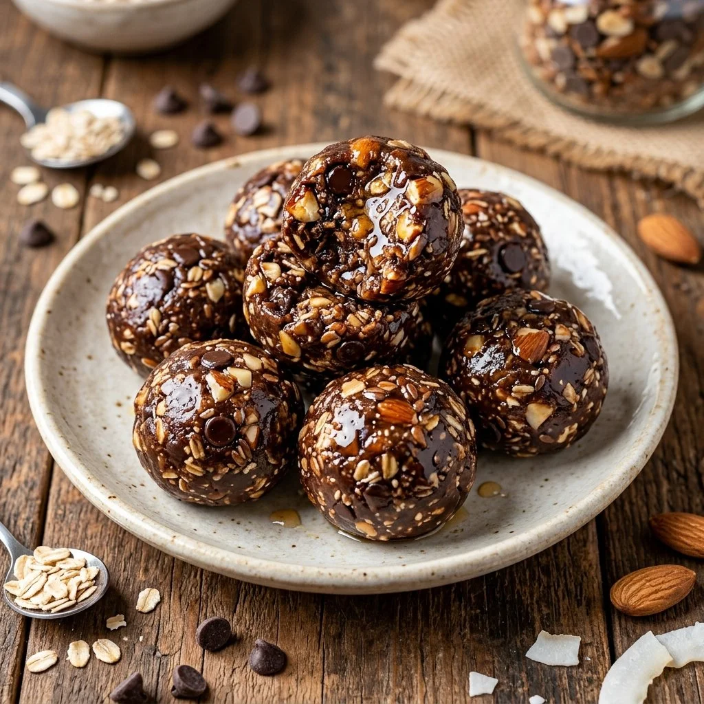 Homemade Protein Energy Balls packed with healthy ingredients